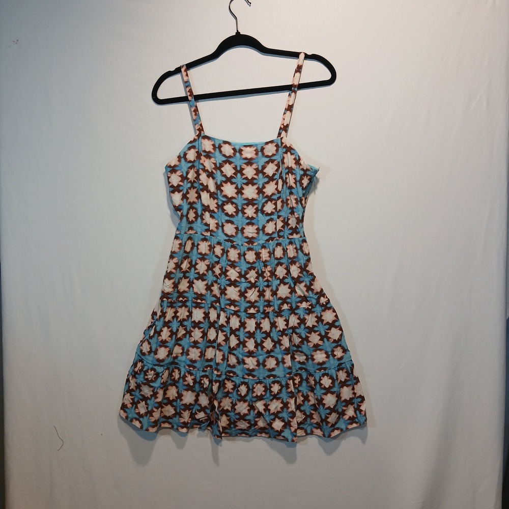 Loft sz4 dress geometric sundress hippie boho indie y2k soft girl beach vacation